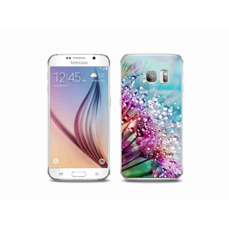 Gelový kryt mmCase na mobil Samsung Galaxy S6 Edge - barevné květy