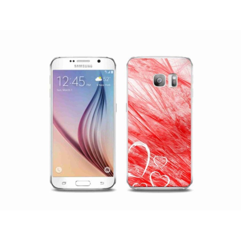 Gelový kryt mmCase na mobil Samsung Galaxy S6 Edge - heart