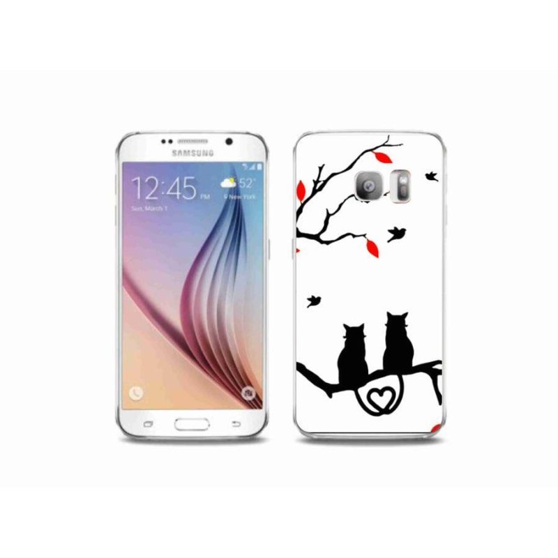 Gelový kryt mmCase na mobil Samsung Galaxy S6 Edge - kočičí láska