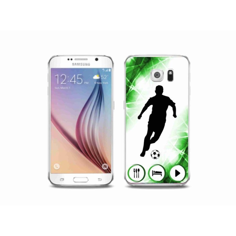 Gelový kryt mmCase na mobil Samsung Galaxy S6 - fotbalista