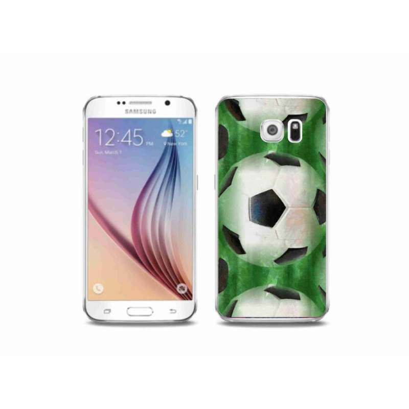 Gelový kryt mmCase na mobil Samsung Galaxy S6 - fotbalový míč