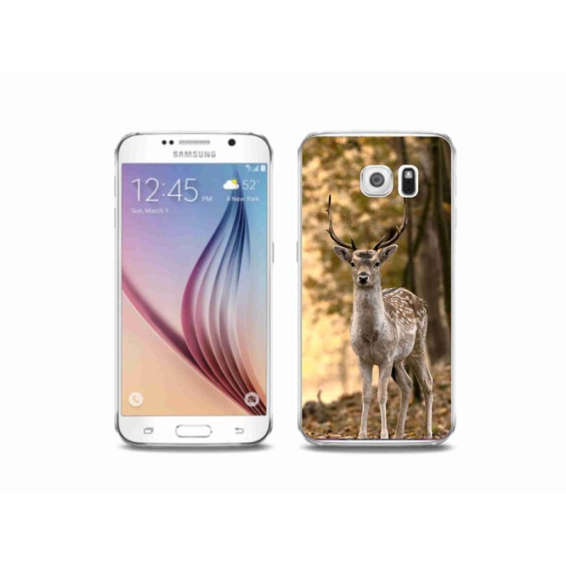 Gelový kryt mmCase na mobil Samsung Galaxy S6 - jelen sika