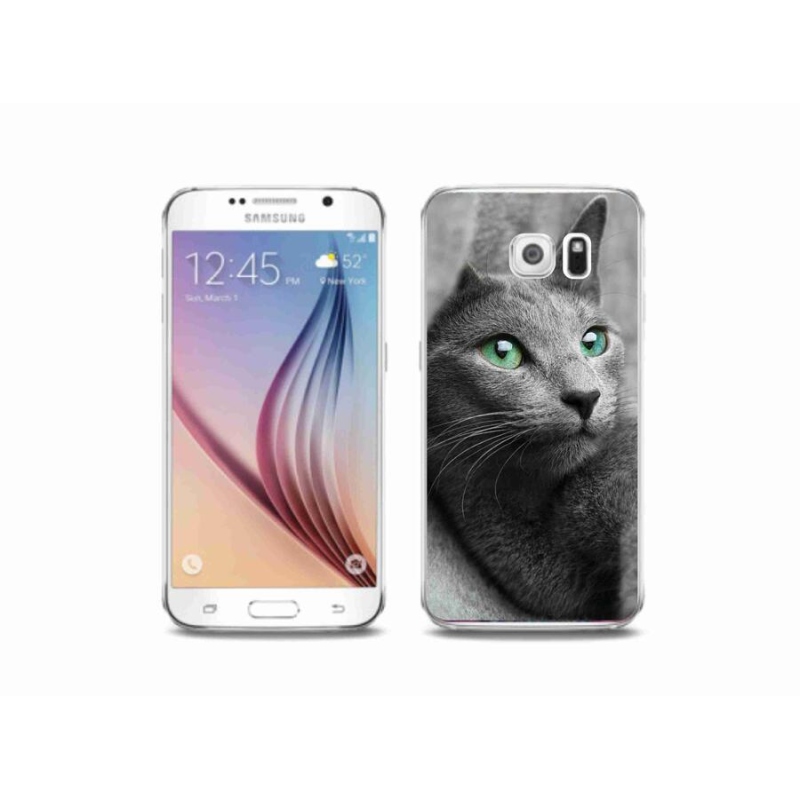 Gelový kryt mmCase na mobil Samsung Galaxy S6 - kočka 2