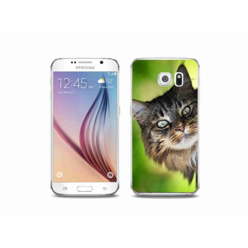 Gelový kryt mmCase na mobil Samsung Galaxy S6 - kočka 3