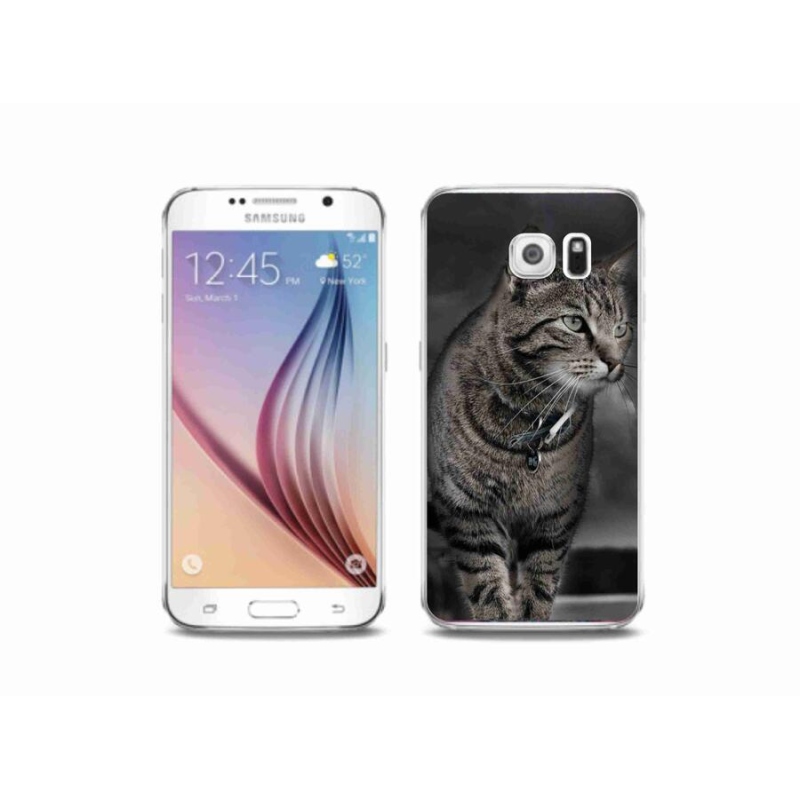 Gelový kryt mmCase na mobil Samsung Galaxy S6 - kočka