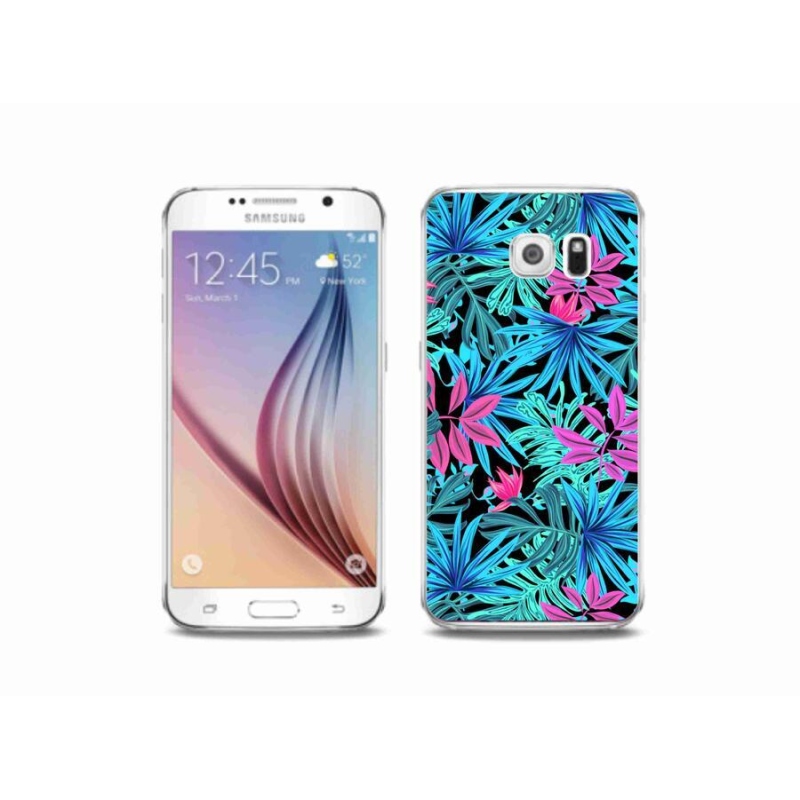 Gelový kryt mmCase na mobil Samsung Galaxy S6 - květiny 3