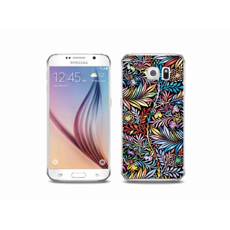 Gelový kryt mmCase na mobil Samsung Galaxy S6 - květiny 5