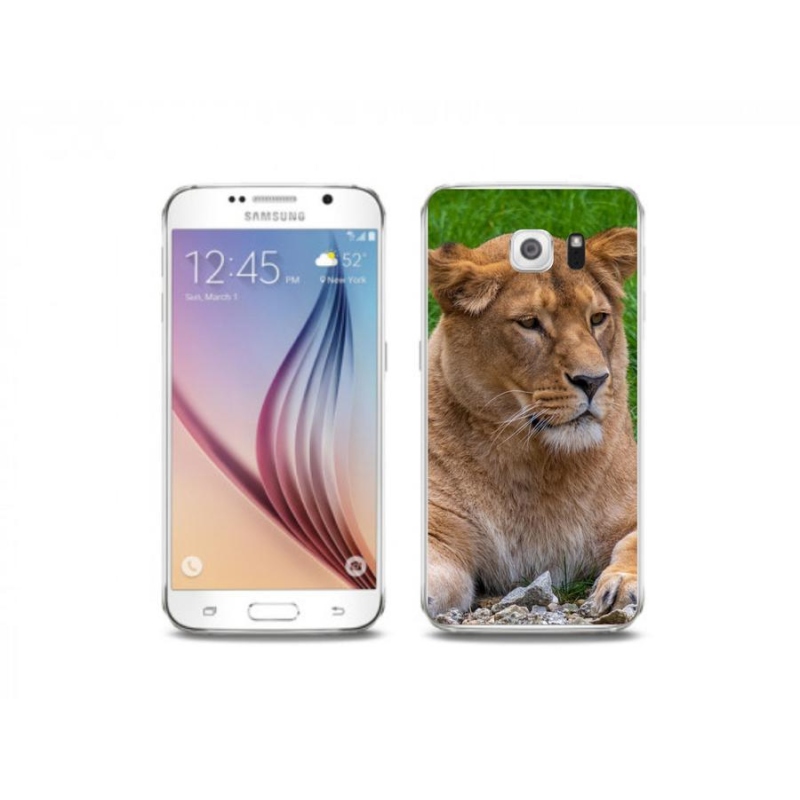 Gelový kryt mmCase na mobil Samsung Galaxy S6 - lvice