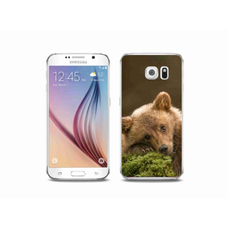 Gelový kryt mmCase na mobil Samsung Galaxy S6 - medvěd