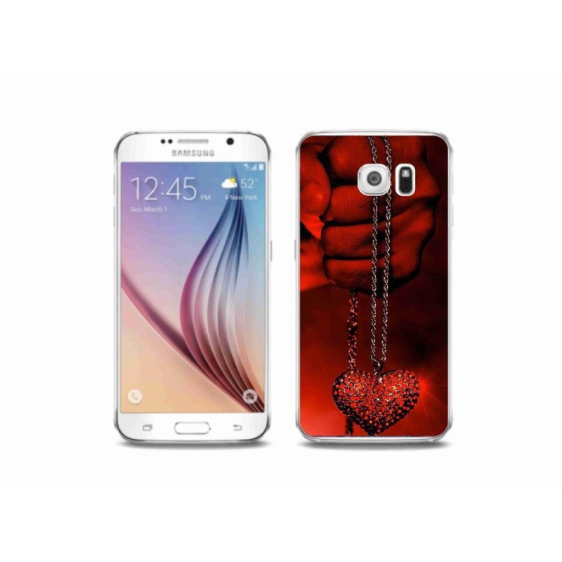 Gelový kryt mmCase na mobil Samsung Galaxy S6 - náhrdelník