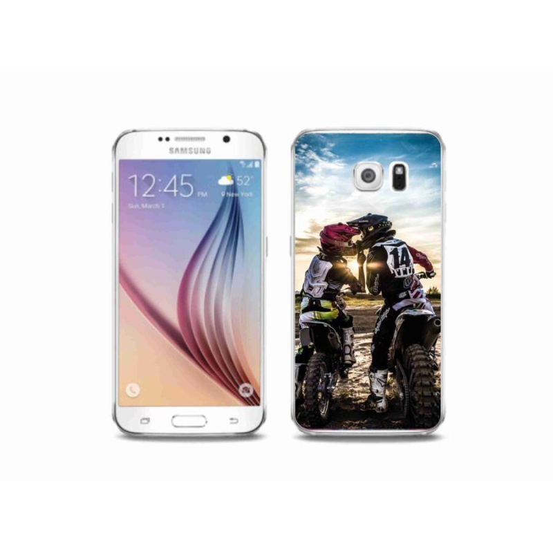 Gelový kryt mmCase na mobil Samsung Galaxy S6 - polibek