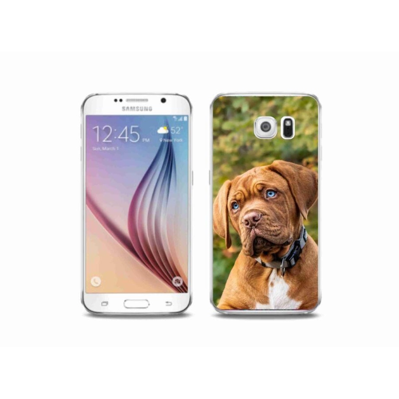 Gelový kryt mmCase na mobil Samsung Galaxy S6 - štěně