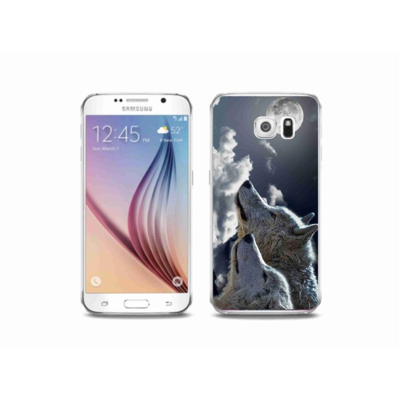 Gelový kryt mmCase na mobil Samsung Galaxy S6 - vlci