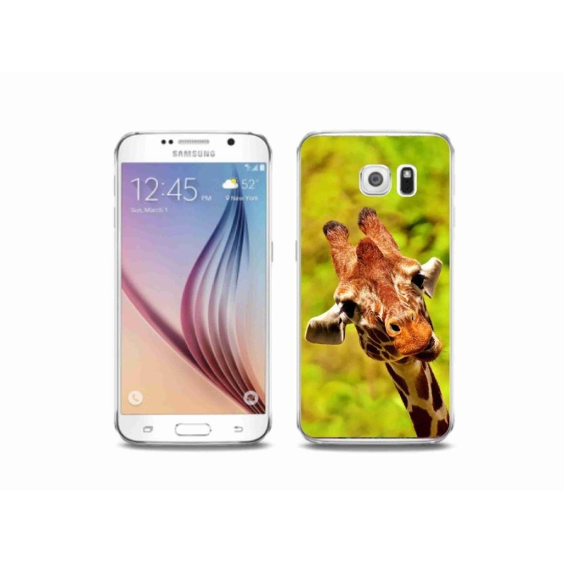 Gelový kryt mmCase na mobil Samsung Galaxy S6 - žirafa