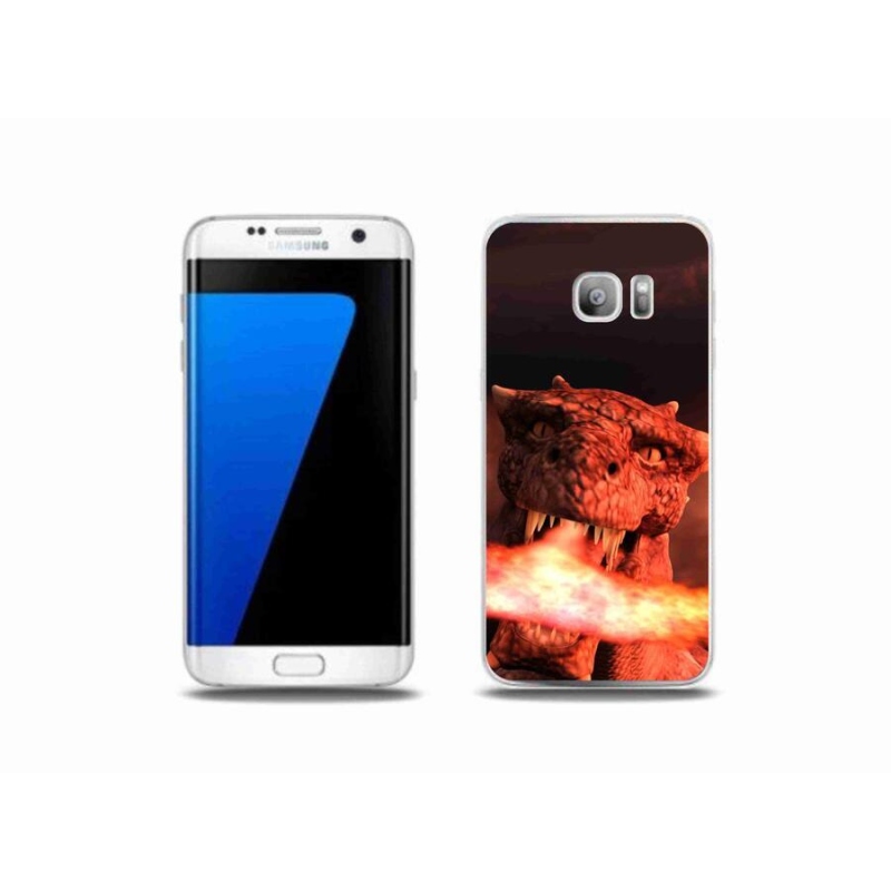 Gelový kryt mmCase na mobil Samsung Galaxy S7 Edge - drak