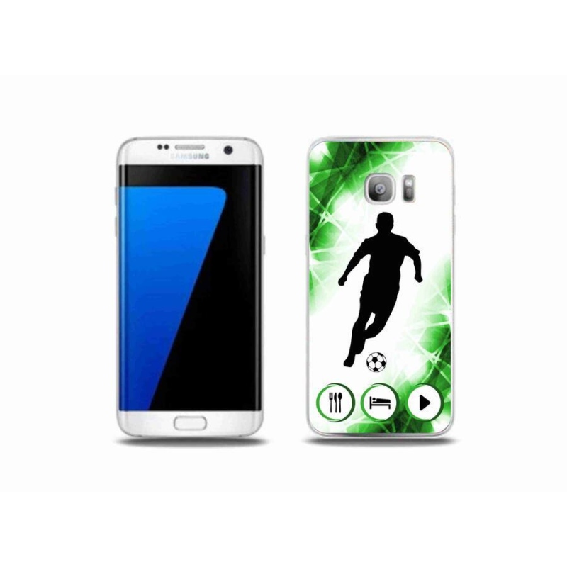 Gelový kryt mmCase na mobil Samsung Galaxy S7 Edge - fotbalista