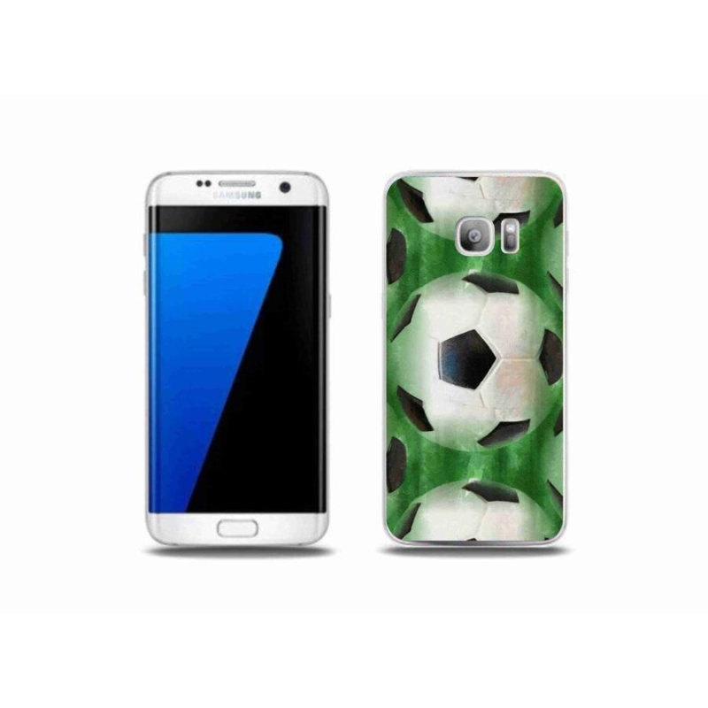 Gelový kryt mmCase na mobil Samsung Galaxy S7 Edge - fotbalový míč