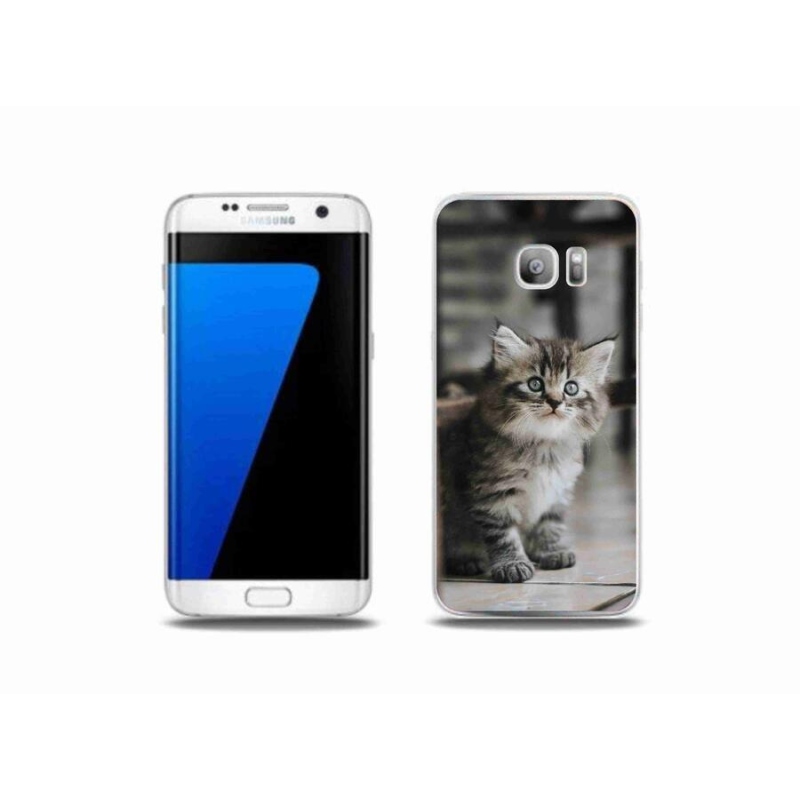 Gelový kryt mmCase na mobil Samsung Galaxy S7 Edge - koťátko