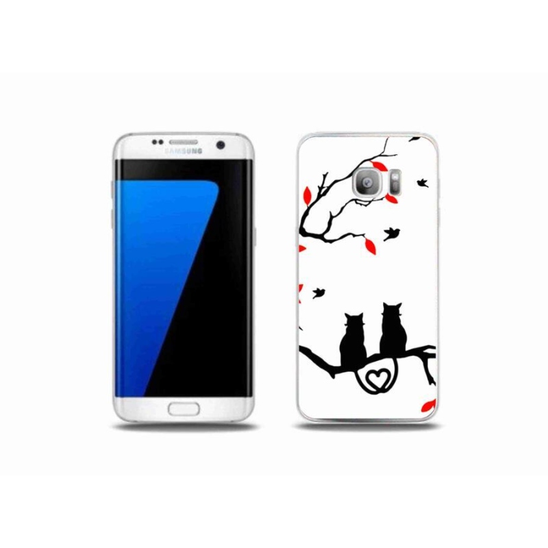 Gelový kryt mmCase na mobil Samsung Galaxy S7 Edge - kočičí láska