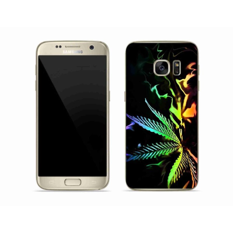 Gelový kryt mmCase na mobil Samsung Galaxy S7 Edge - konopí 2