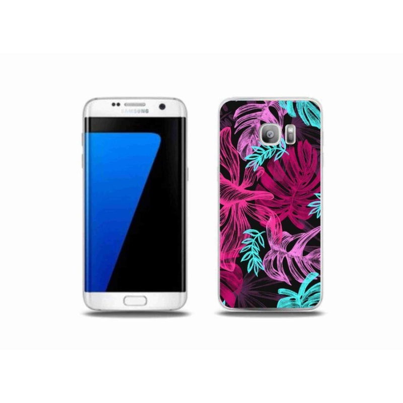 Gelový kryt mmCase na mobil Samsung Galaxy S7 Edge - květiny 1