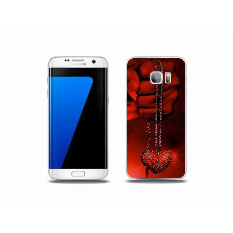 Gelový kryt mmCase na mobil Samsung Galaxy S7 Edge - náhrdelník