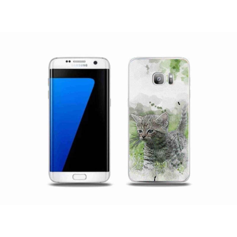 Gelový kryt mmCase na mobil Samsung Galaxy S7 Edge - roztomilé kotě 1