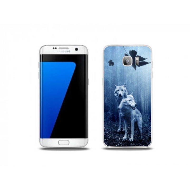 Gelový kryt mmCase na mobil Samsung Galaxy S7 Edge - vlci v lese