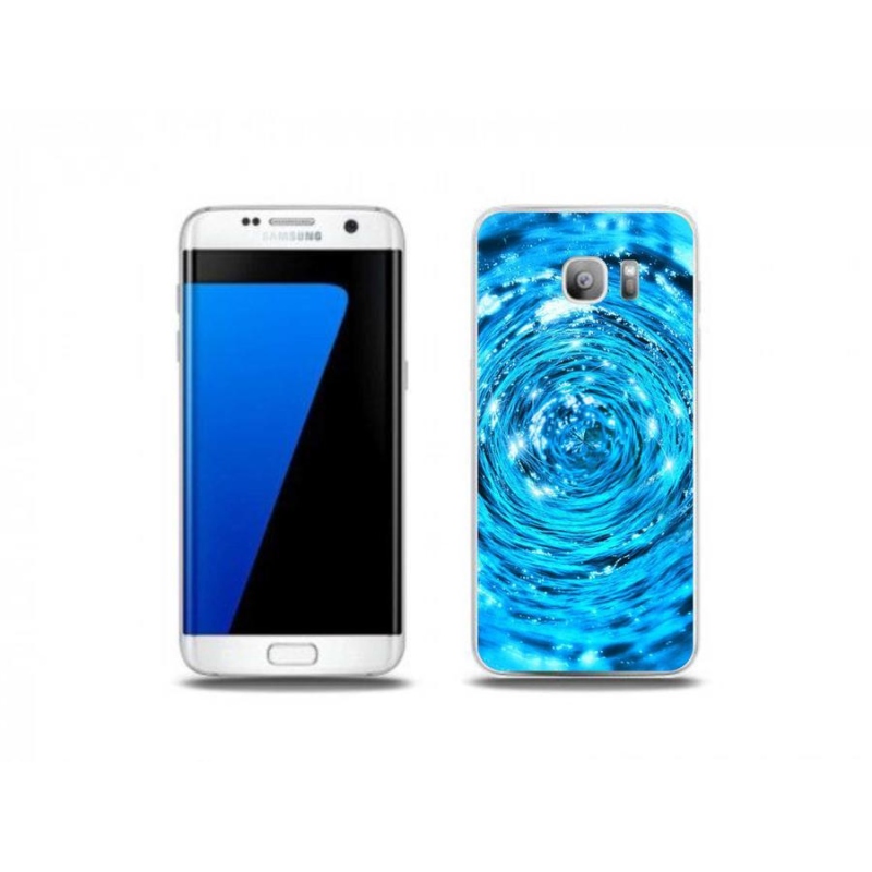 Gelový kryt mmCase na mobil Samsung Galaxy S7 Edge - vodní vír