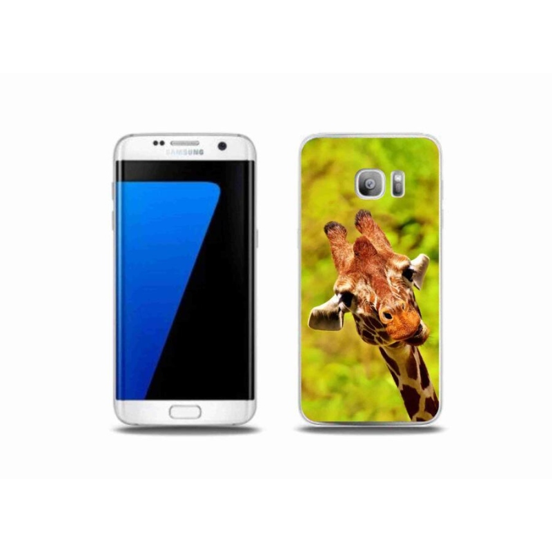 Gelový kryt mmCase na mobil Samsung Galaxy S7 Edge - žirafa