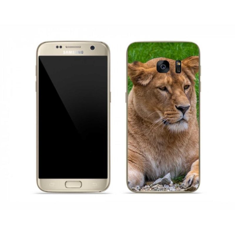 Gelový kryt mmCase na mobil Samsung Galaxy S7 - lvice