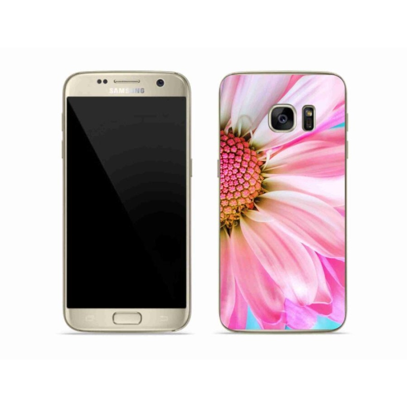 Gelový kryt mmCase na mobil Samsung Galaxy S7 - růžová květina