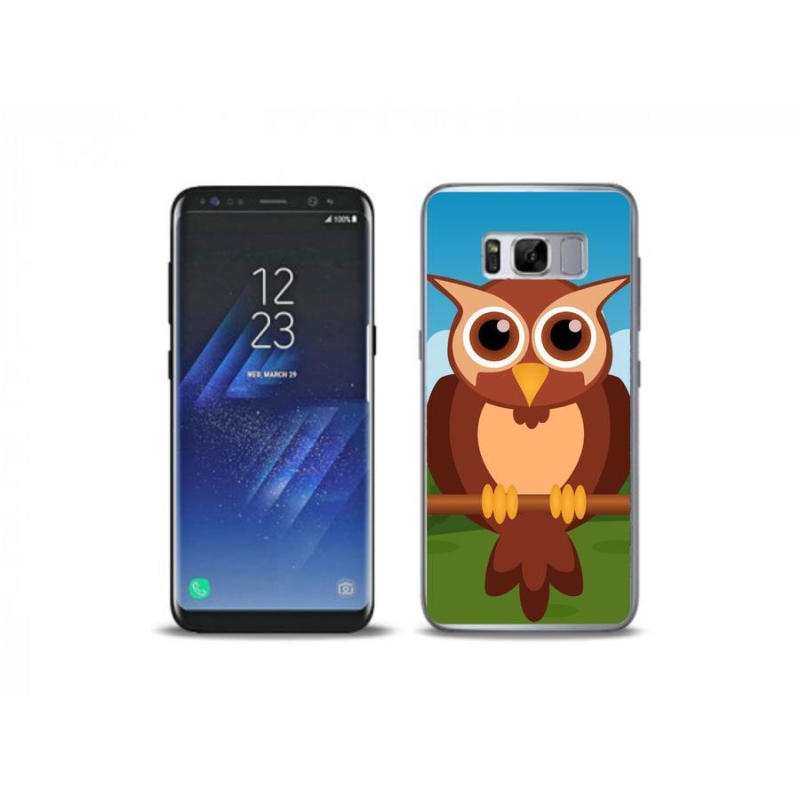 Gelový kryt mmCase na mobil Samsung Galaxy S8 Plus - kreslená sova
