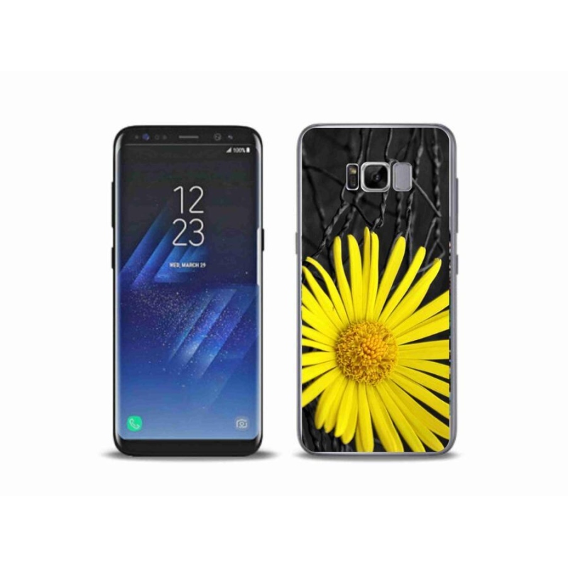 Gelový kryt mmCase na mobil Samsung Galaxy S8 Plus - žlutá květina