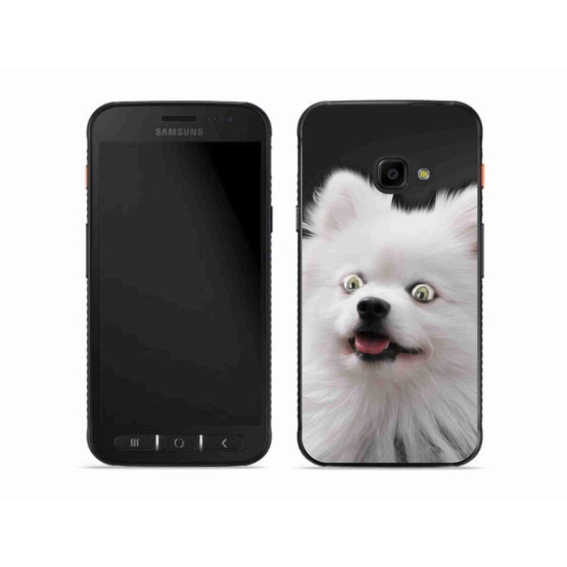 Gelový kryt mmCase na mobil Samsung Galaxy Xcover 4S - bílý špic