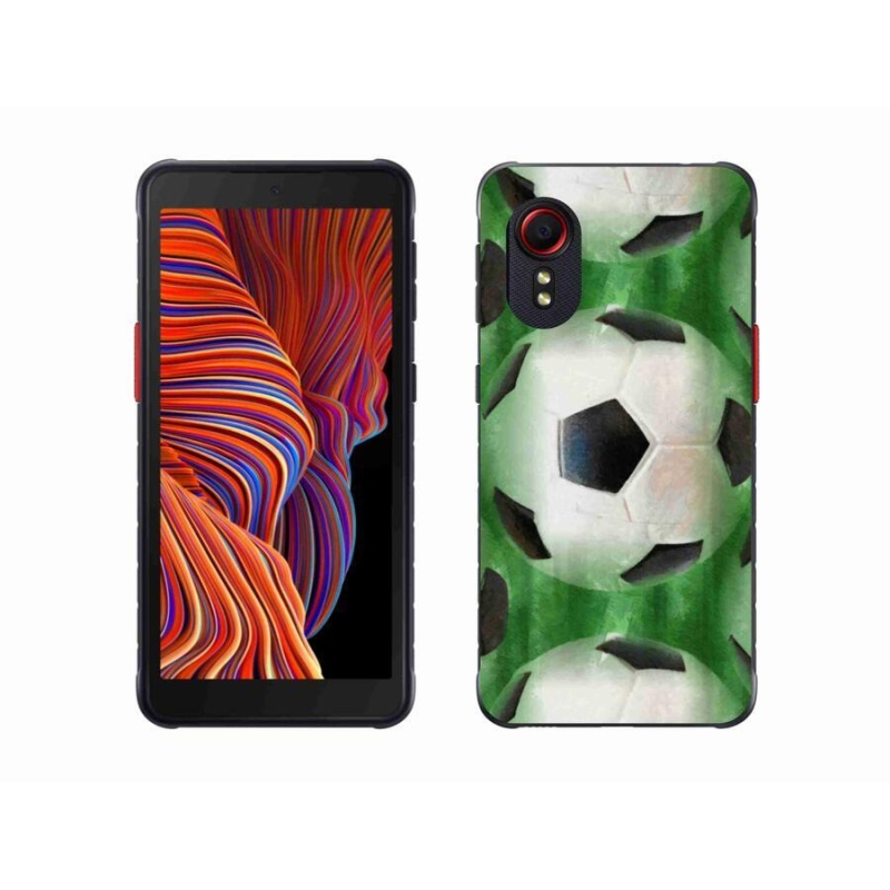 Gelový kryt mmCase na mobil Samsung Galaxy Xcover 5 - fotbalový míč