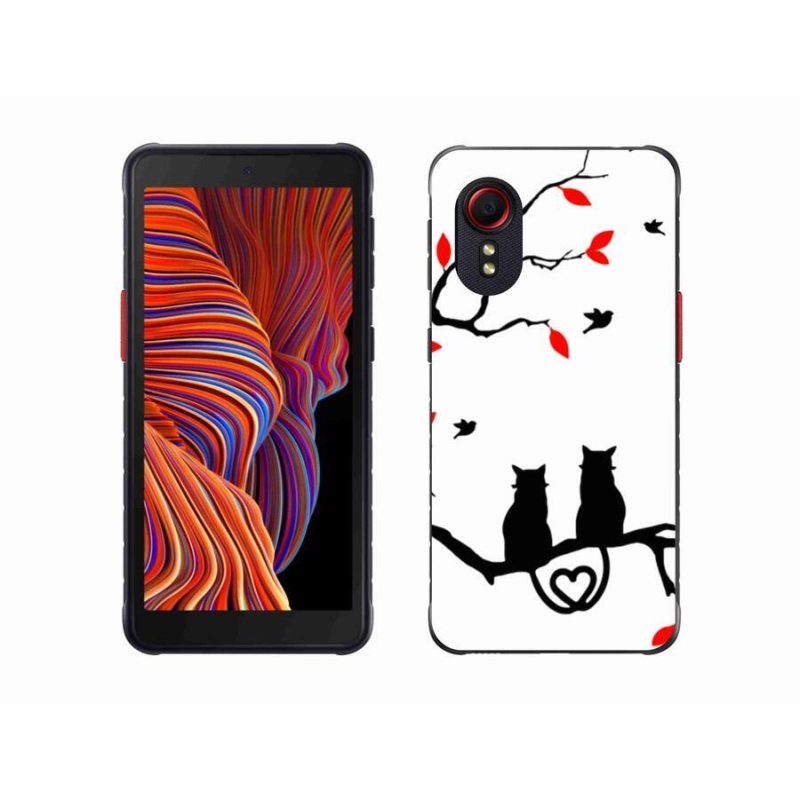 Gelový kryt mmCase na mobil Samsung Galaxy Xcover 5 - kočičí láska