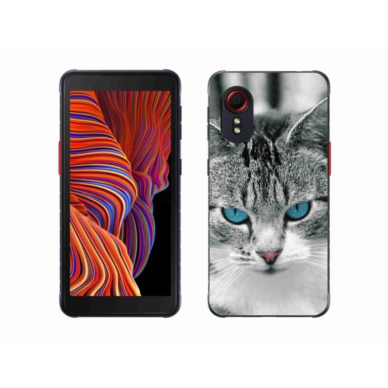 Gelový kryt mmCase na mobil Samsung Galaxy Xcover 5 - kočičí pohled 1