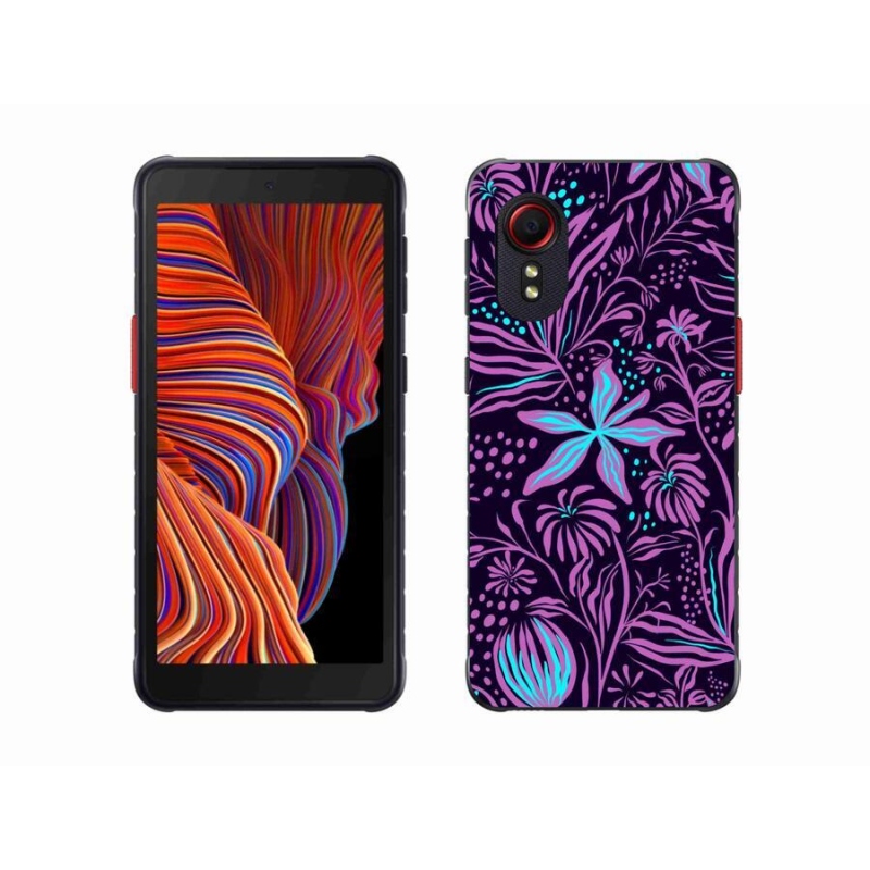 Gelový kryt mmCase na mobil Samsung Galaxy Xcover 5 - květiny 2