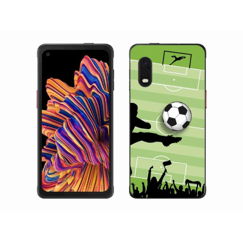Gelový kryt mmCase na mobil Samsung Galaxy Xcover Pro - fotbal 3