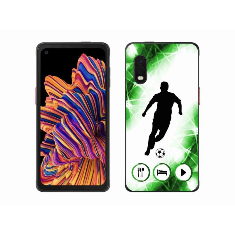 Gelový kryt mmCase na mobil Samsung Galaxy Xcover Pro - fotbalista
