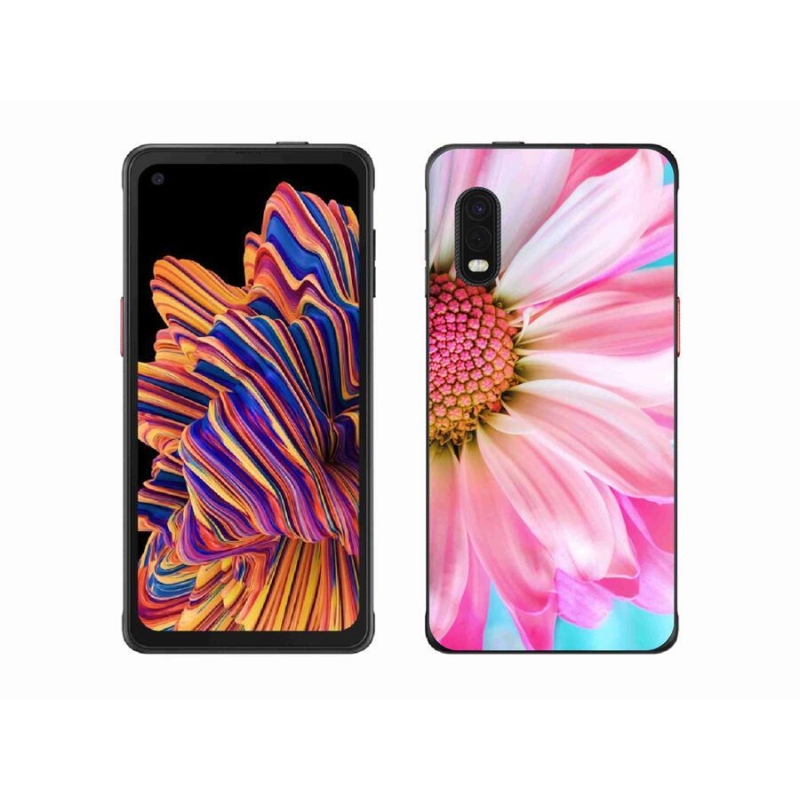 Gelový kryt mmCase na mobil Samsung Galaxy Xcover Pro - růžová květina