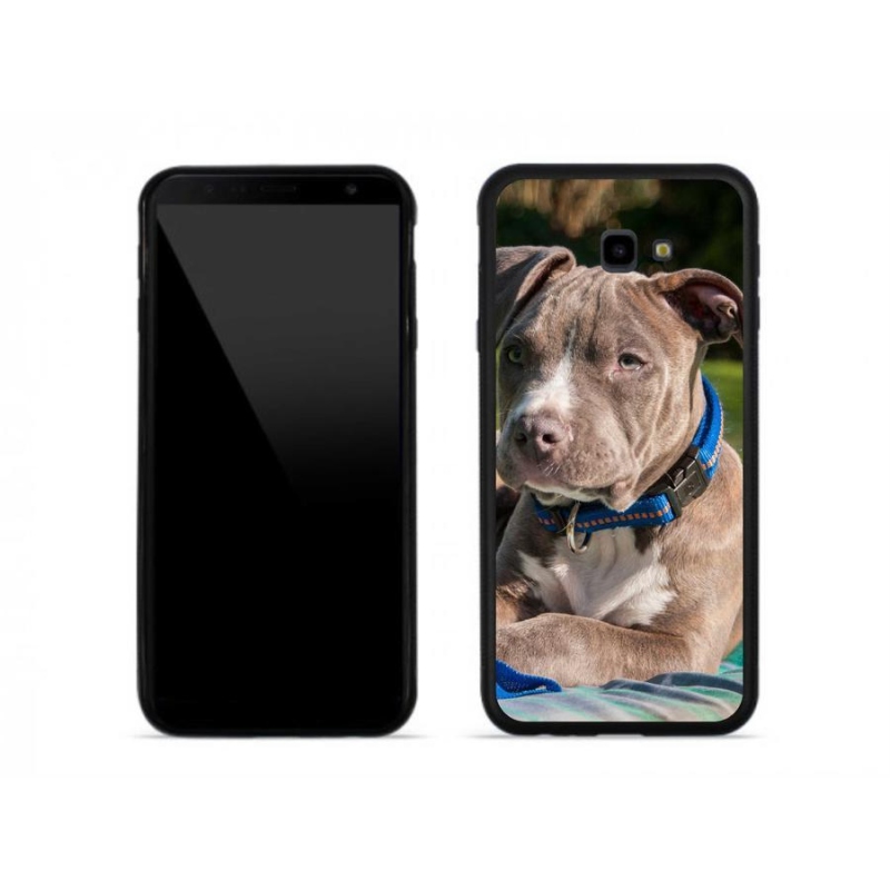 Gelový kryt mmCase na mobil Samsung J4 Plus - pitbull