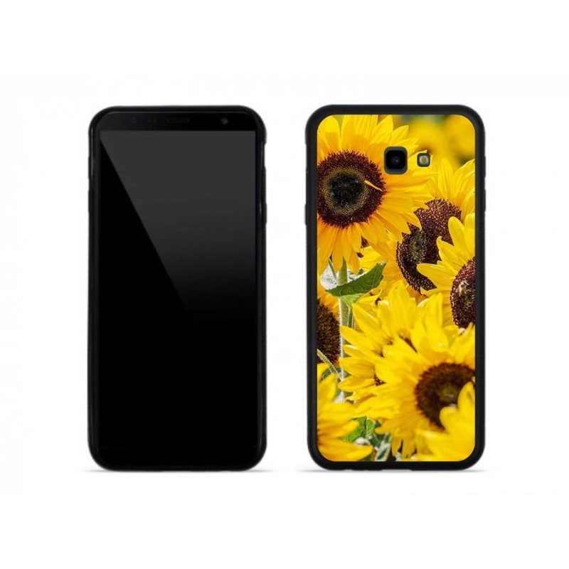 Gelový kryt mmCase na mobil Samsung J4 Plus - slunečnice