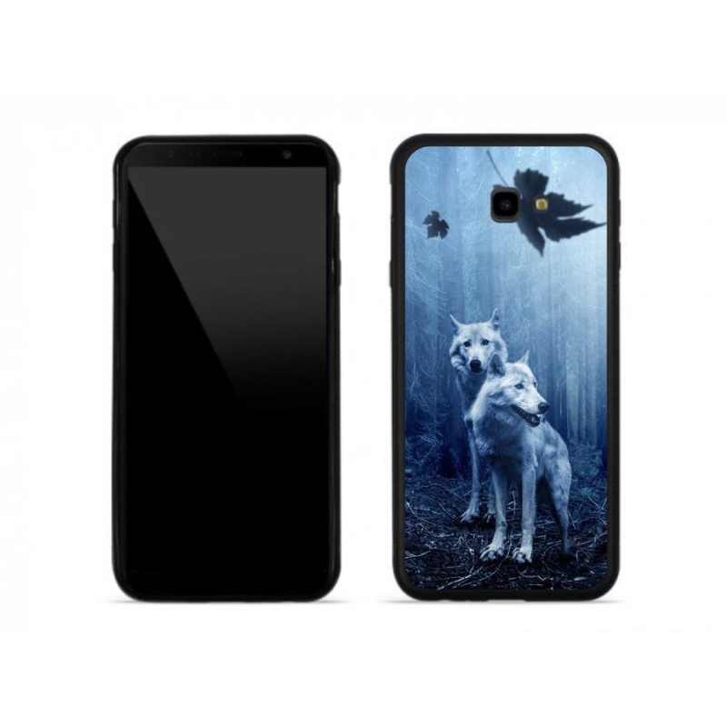 Gelový kryt mmCase na mobil Samsung J4 Plus - vlci v lese