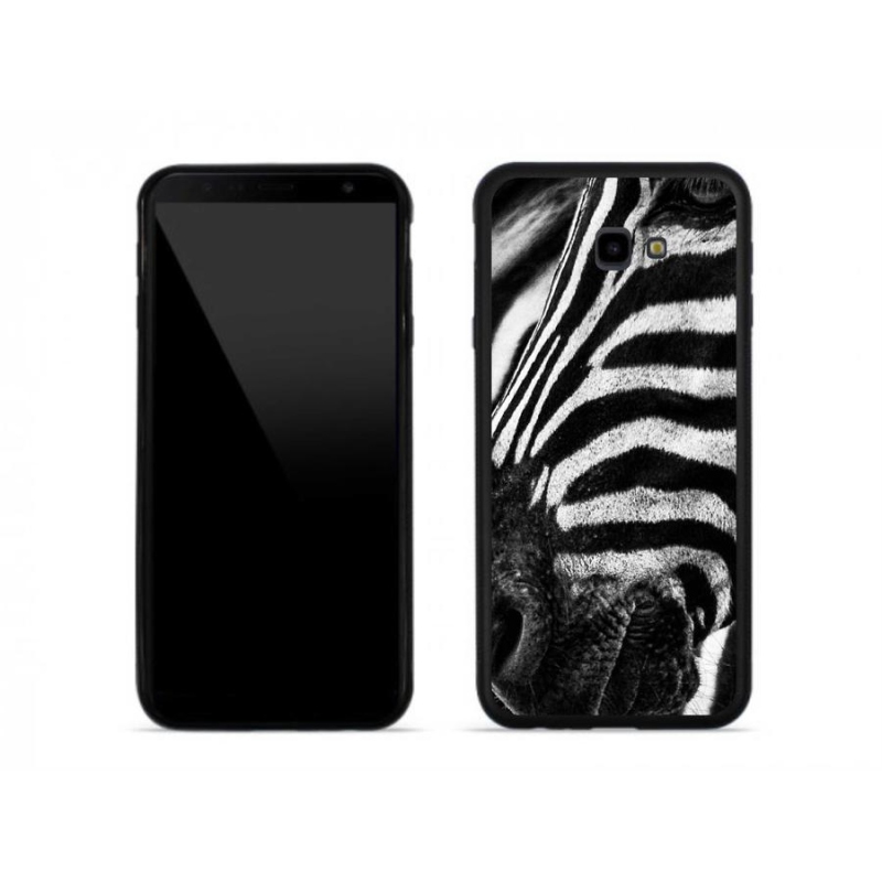 Gelový kryt mmCase na mobil Samsung J4 Plus - zebra