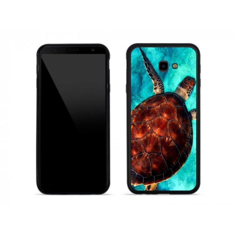 Gelový kryt mmCase na mobil Samsung J4 Plus - želva