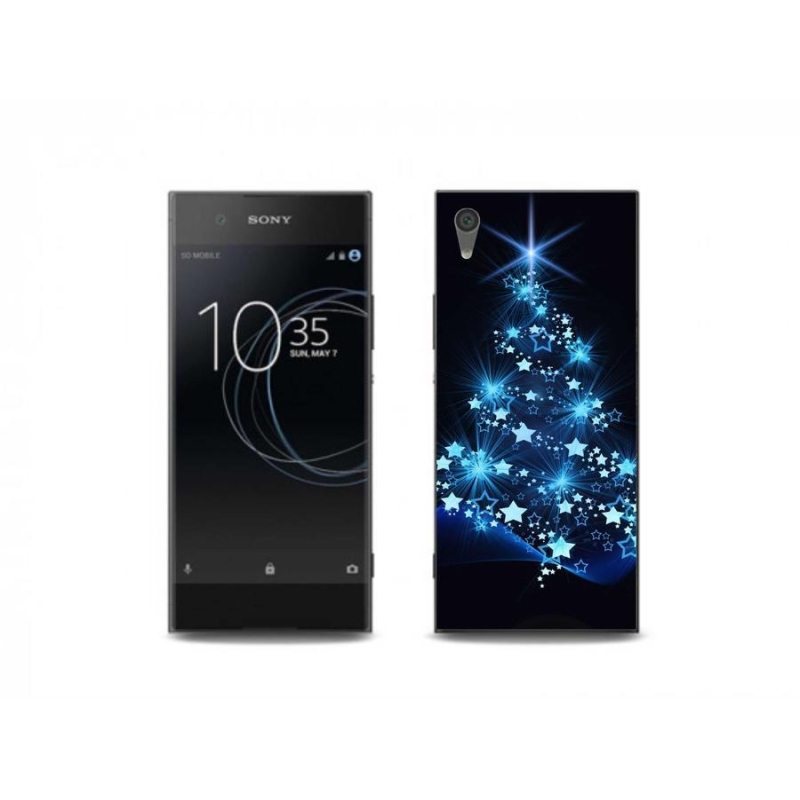 Gelový kryt mmCase na mobil Sony Xperia XA1 Plus - vánoční stromek