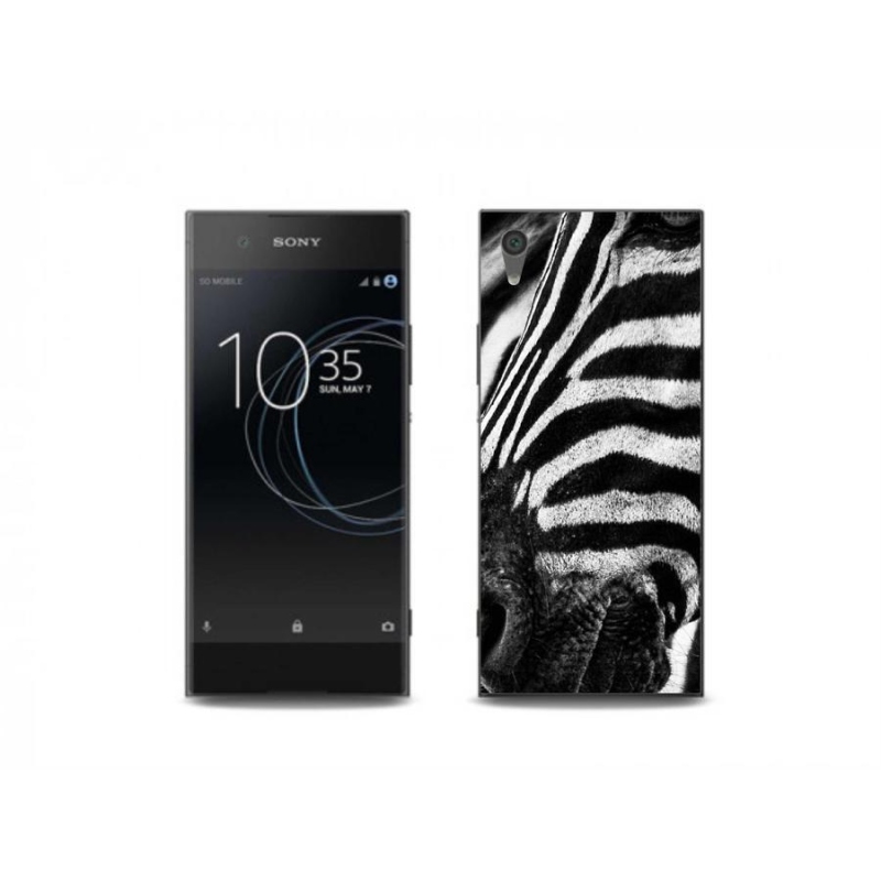 Gelový kryt mmCase na mobil Sony Xperia XA1 - zebra