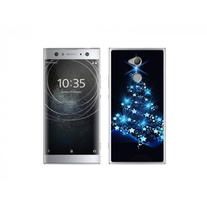 Gelový kryt mmCase na mobil Sony Xperia XA2 Ultra - vánoční stromek